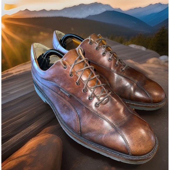 Mephisto‎ Shoes Men 11 Brown Oxford Lace Up Goodyear Welt